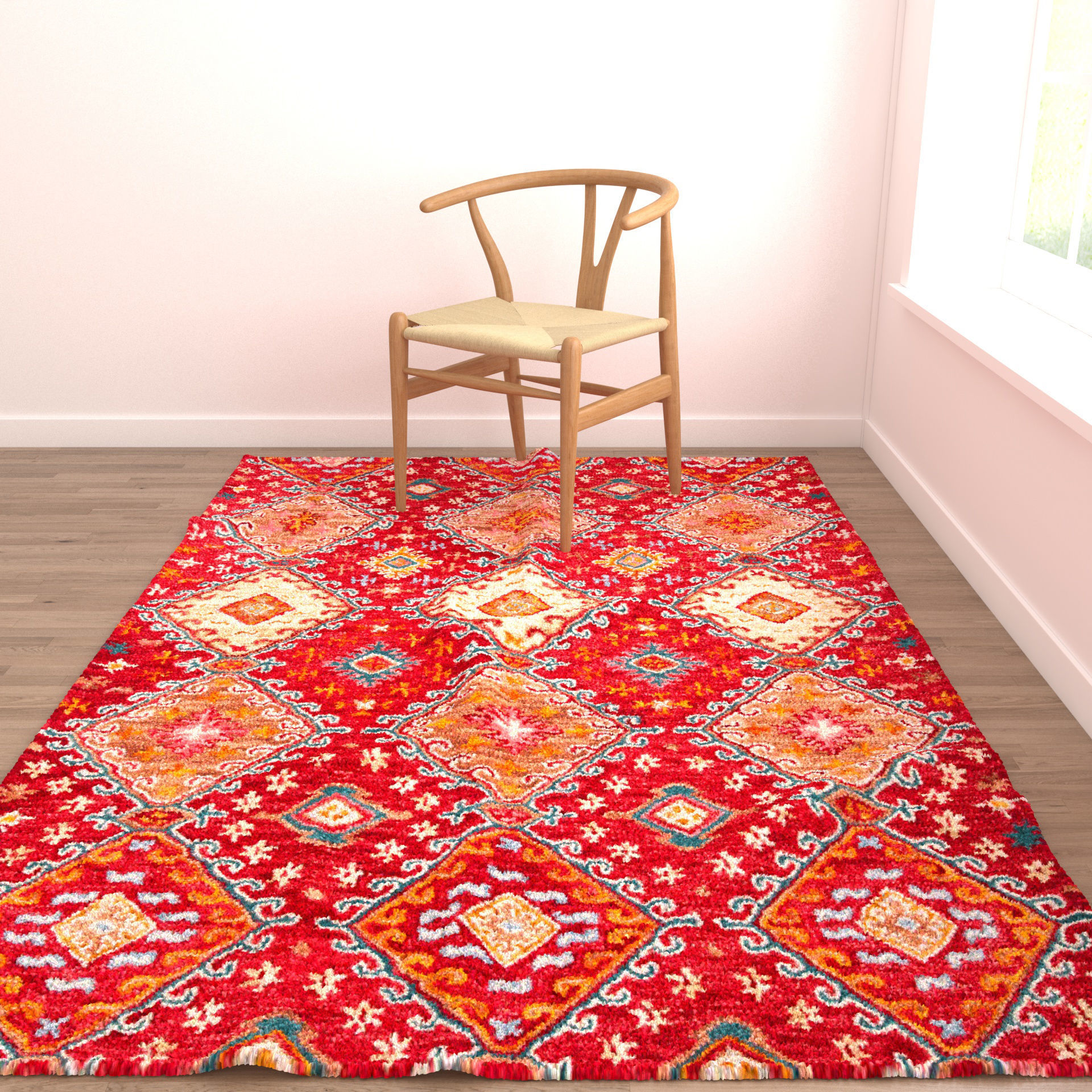 Rugs No 164 Low-poly 3D model_4