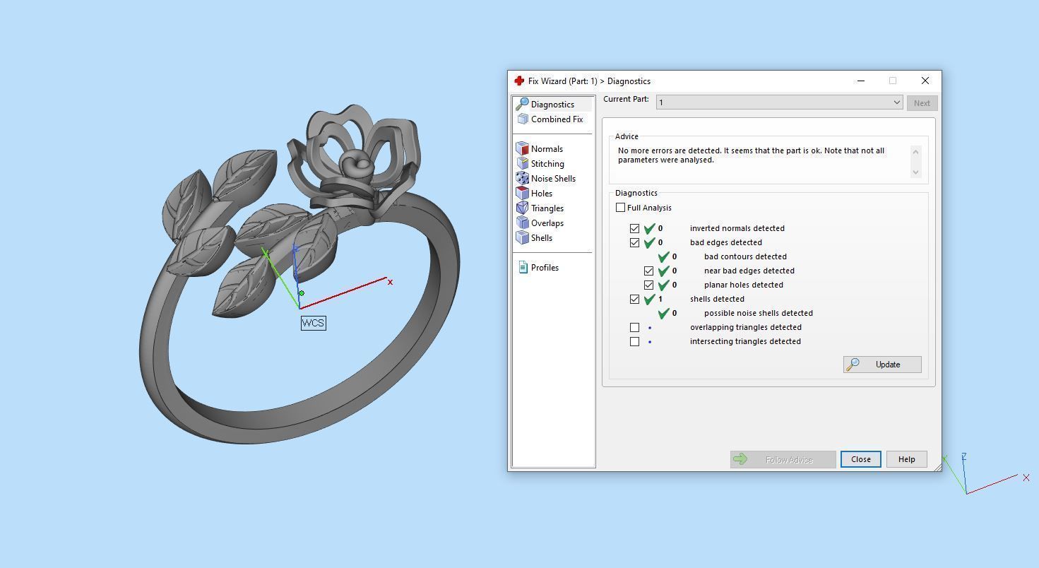 Flower ring 3D print model_9