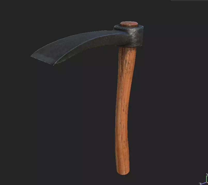 Primitive Axe Free low-poly 3D model_0