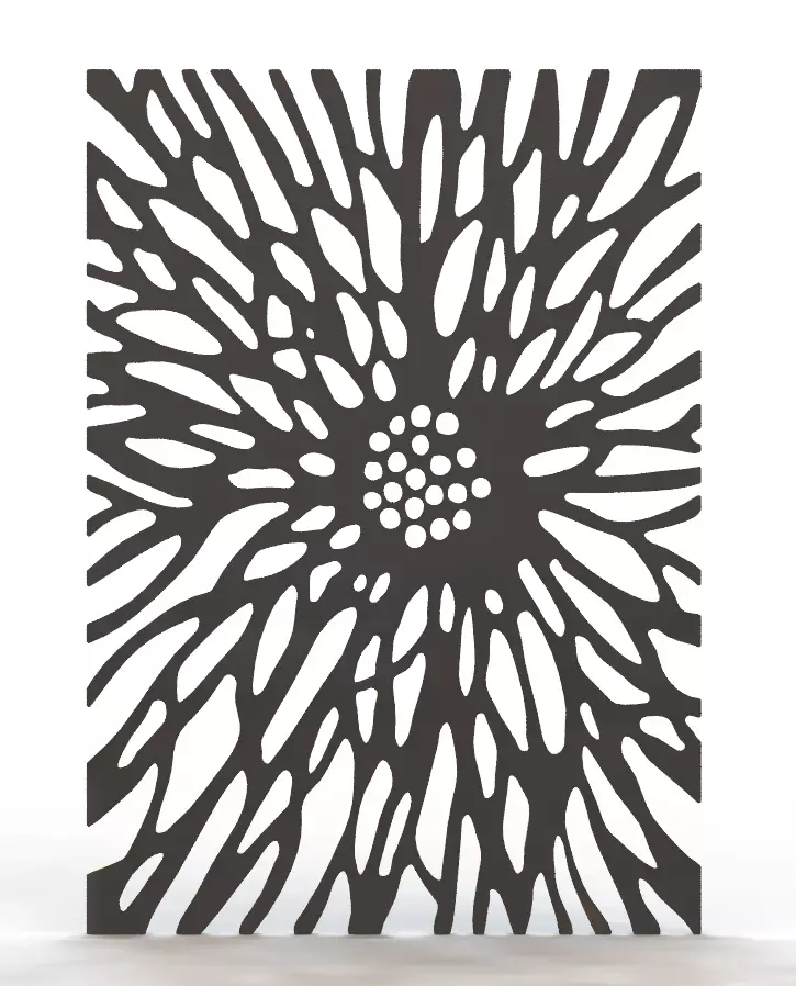 CNC Laser cut pattern Backlit Wall hanging 3D print model_0