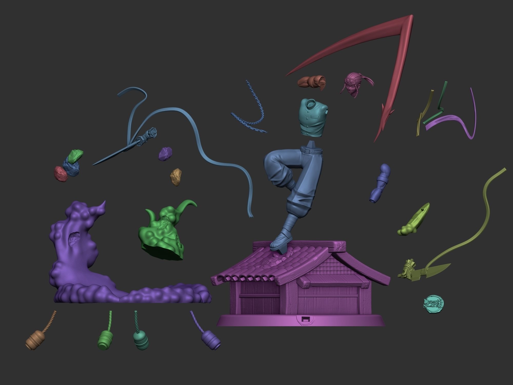 Uzui Tengen - Kimetsu No Yaiba - Demon Slayer 3D print model_3