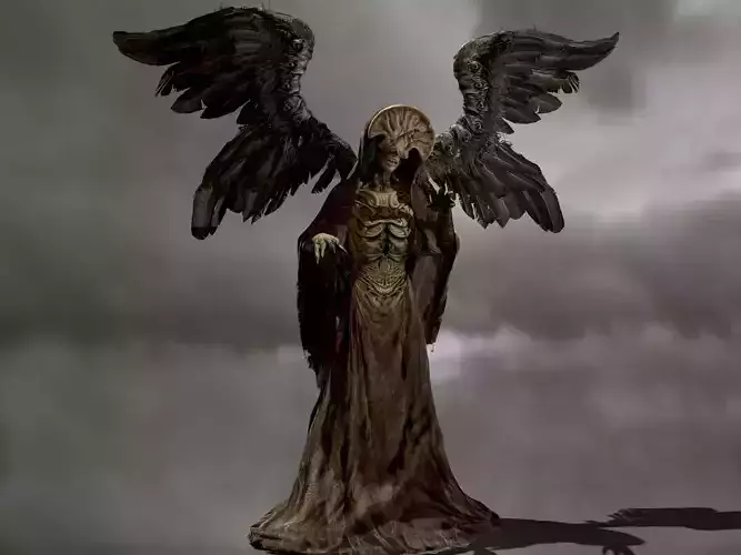 Angel of Death from Hellboy Low-poly 3D model