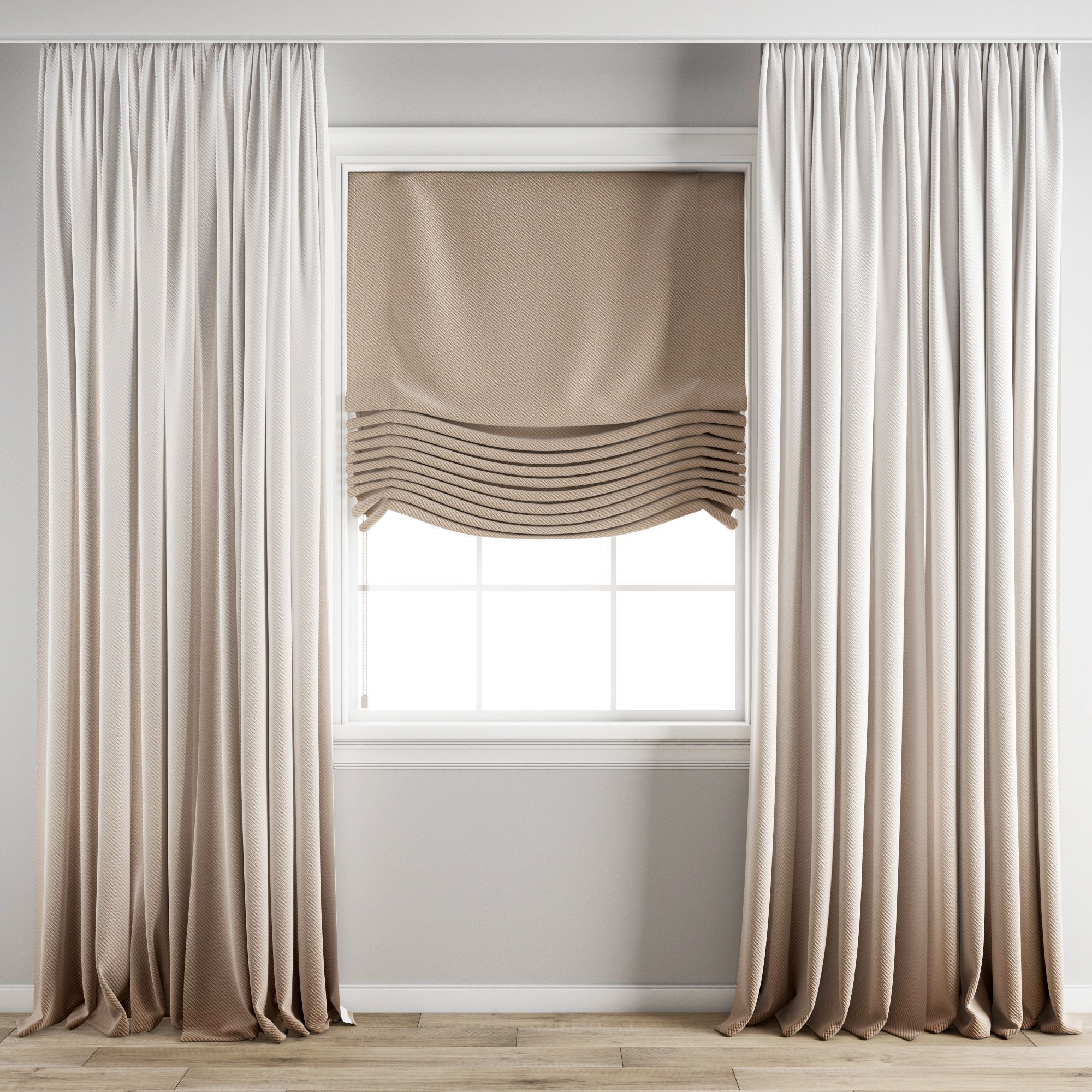 Curtain 195 3D model_7