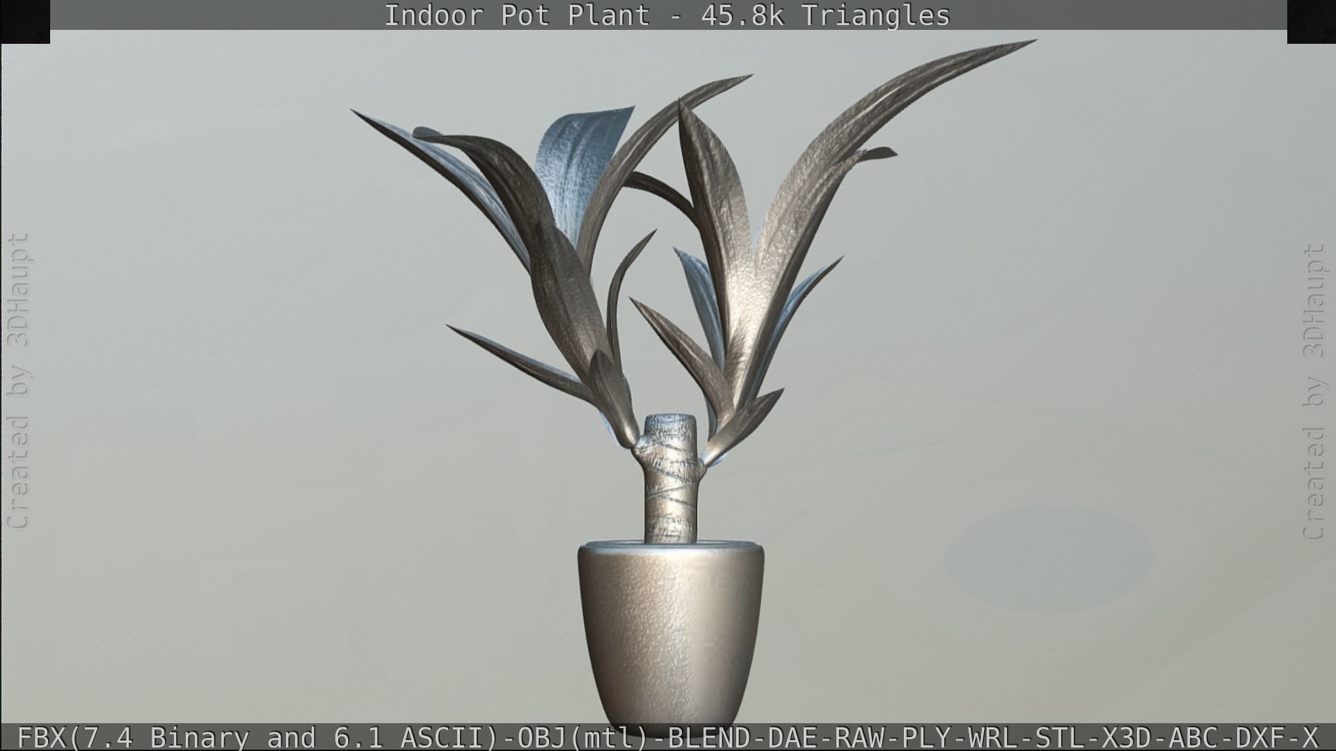 Indoor Pot Plant 1 Low-poly 3D model_109