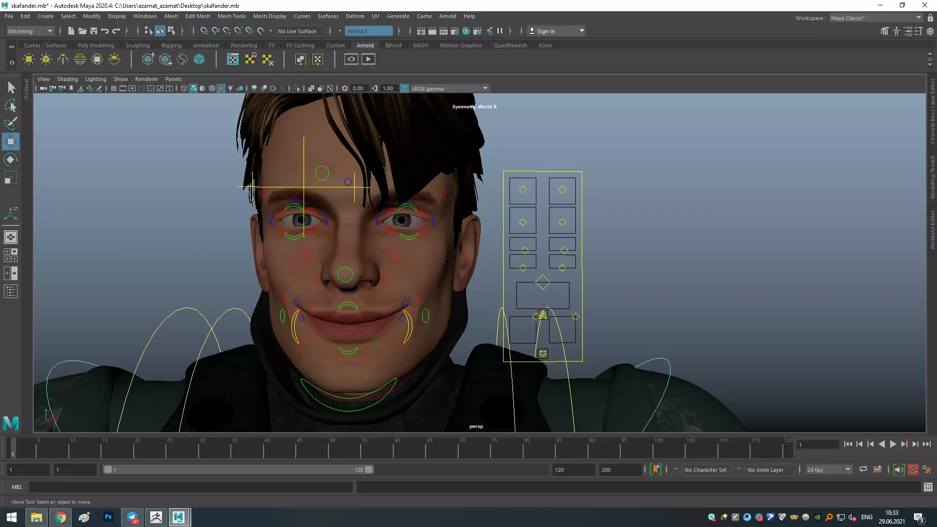 character game 3D model_0