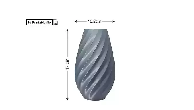 Flower Vase stl file Simple Download and easy to use 3D print model Flower Vase stl file Simple Download and easy to use 3D print model