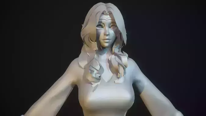 Wizard Girl - Base Mesh 3D model