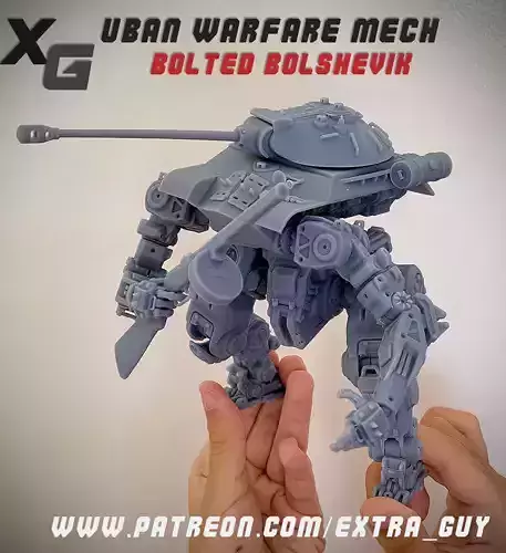 Bolted Bolshevik For Print over 100mm