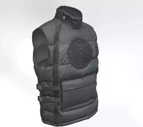 Glorious Gangsta BAZIN GILLET Vest black Low-poly 3D model