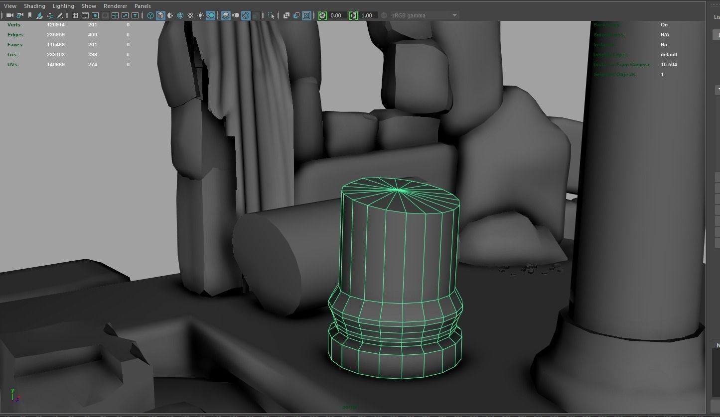 Detailed Temple Ruins 3D model_8