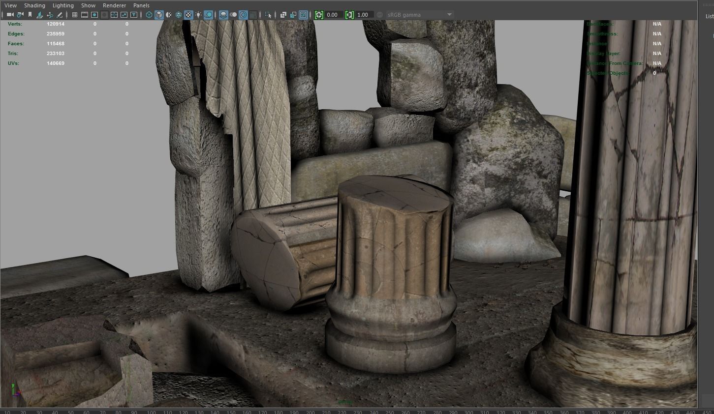 Detailed Temple Ruins 3D model_10