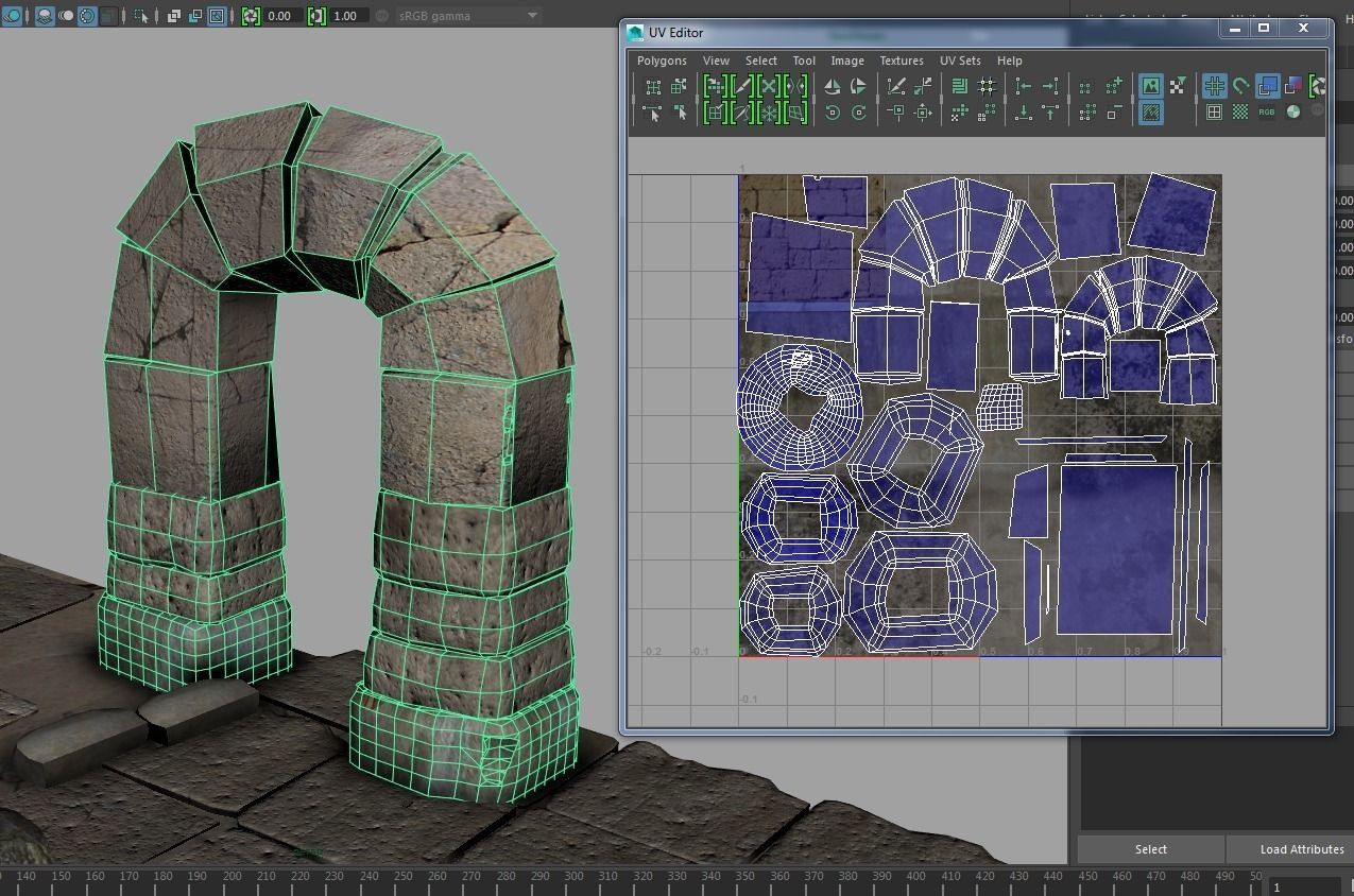 Detailed Temple Ruins 3D model_11