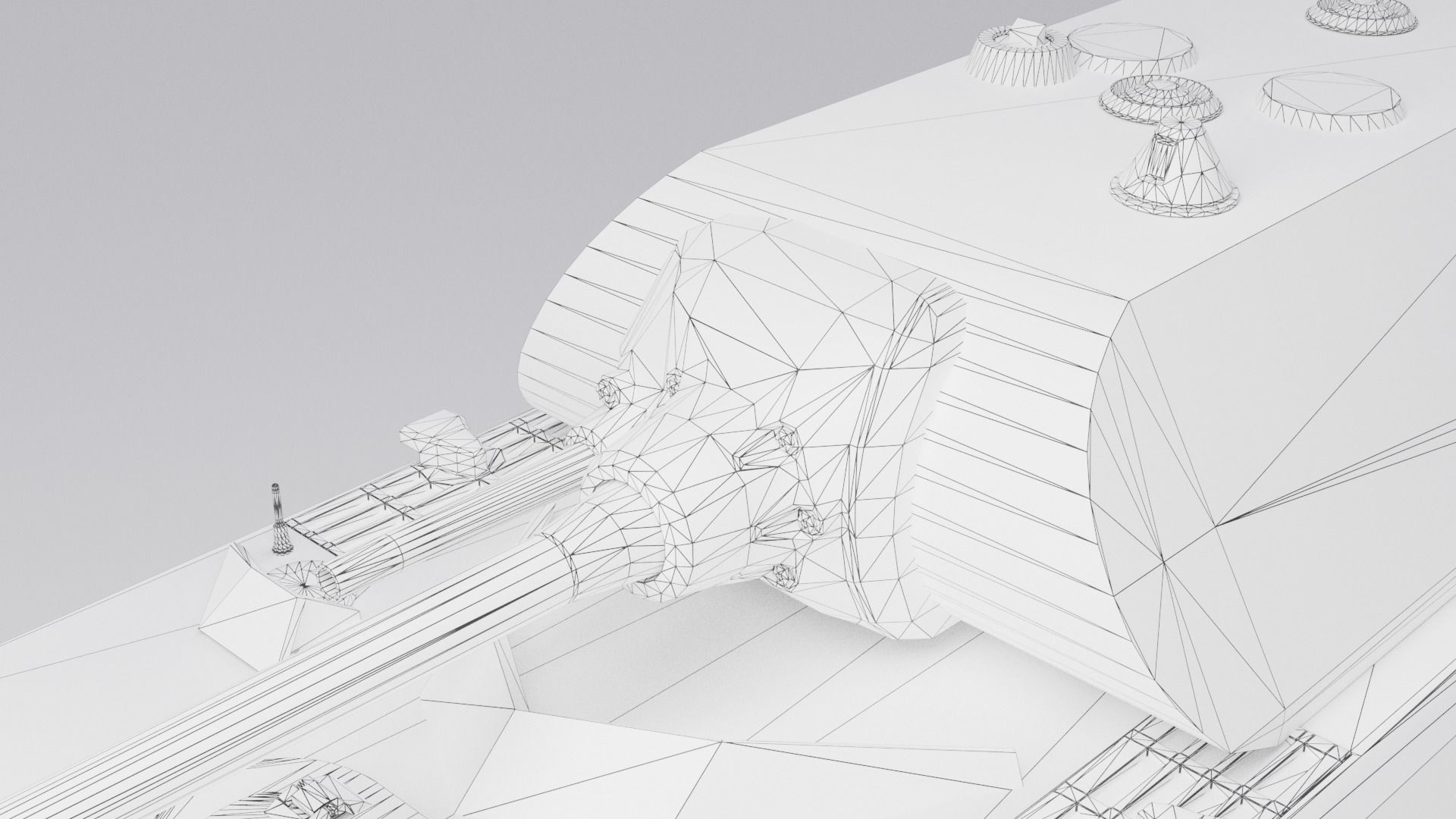 Maus Tank - Game-Ready - RIGGED - LOW-POLY - Low-poly 3D model_5