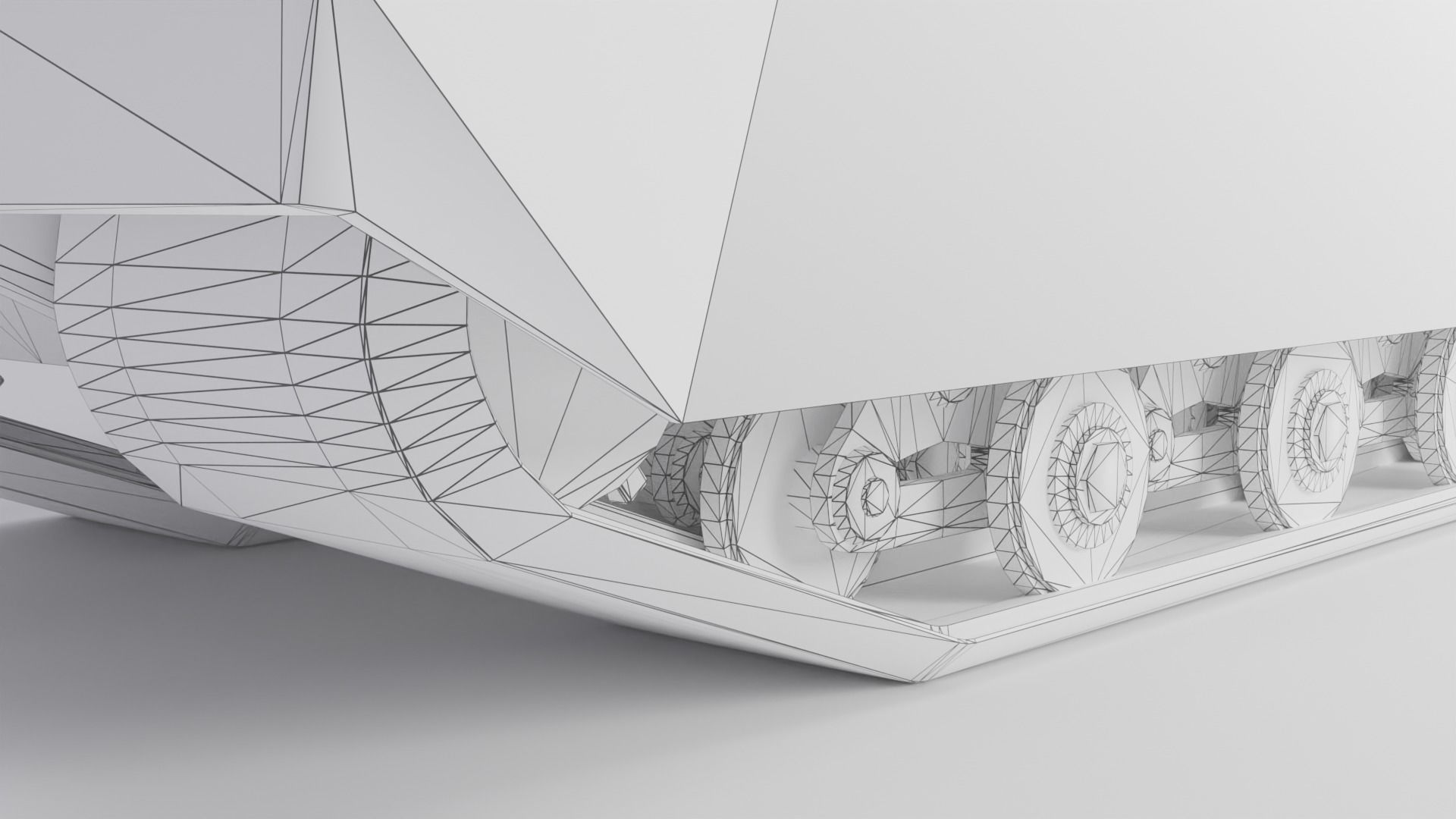 Maus Tank - Game-Ready - RIGGED - LOW-POLY - Low-poly 3D model_7