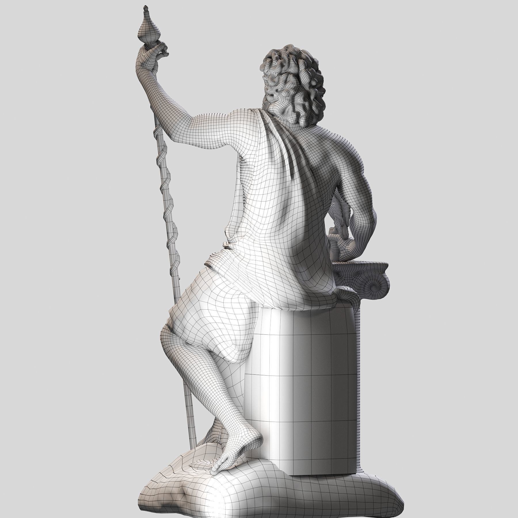 Zeus sculpt 3D print model_12