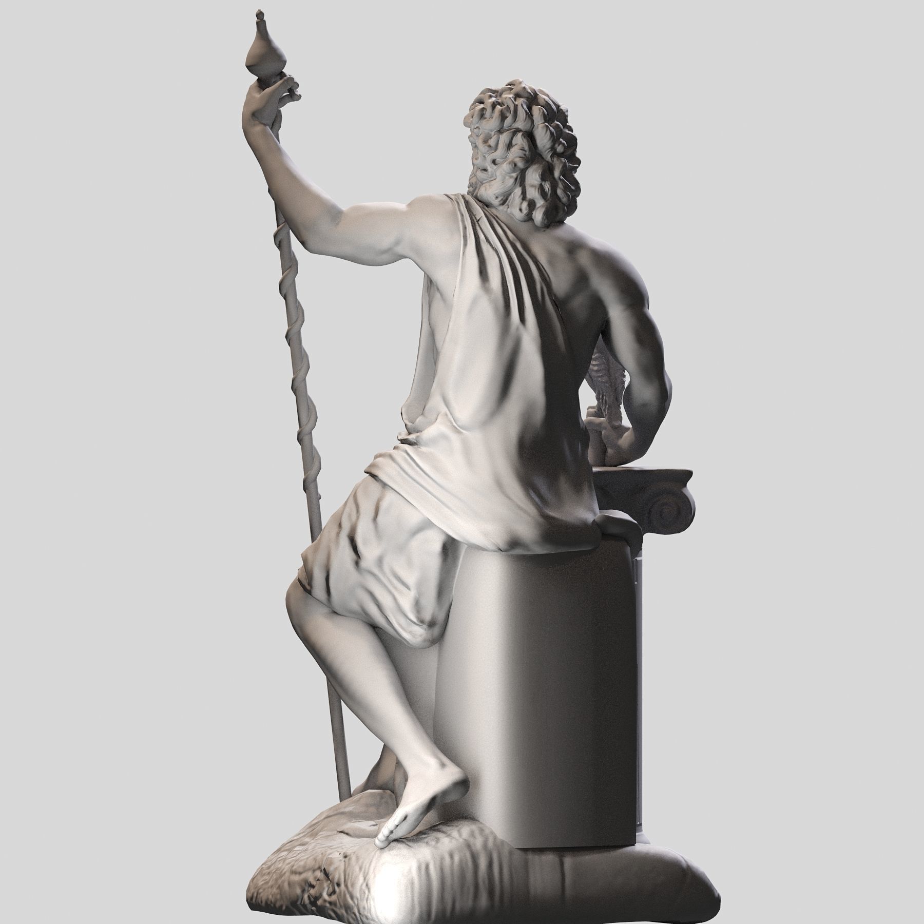 Zeus sculpt 3D print model_4