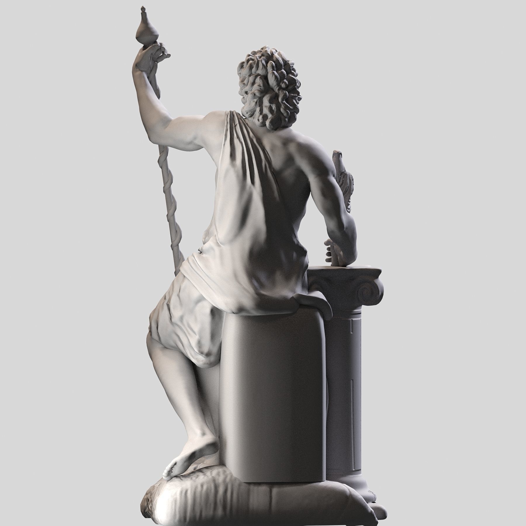 Zeus sculpt 3D print model_5