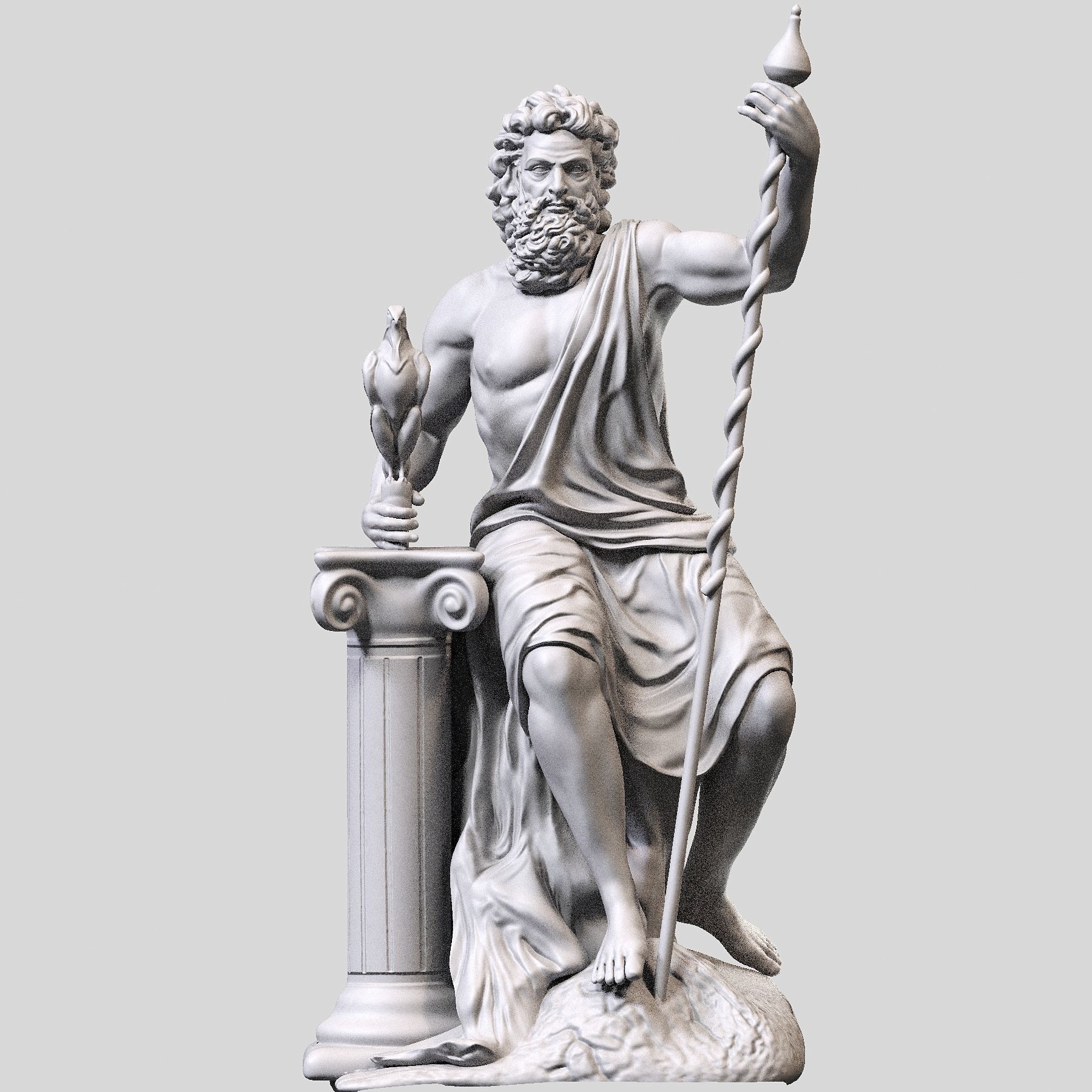 Zeus sculpt 3D print model_15