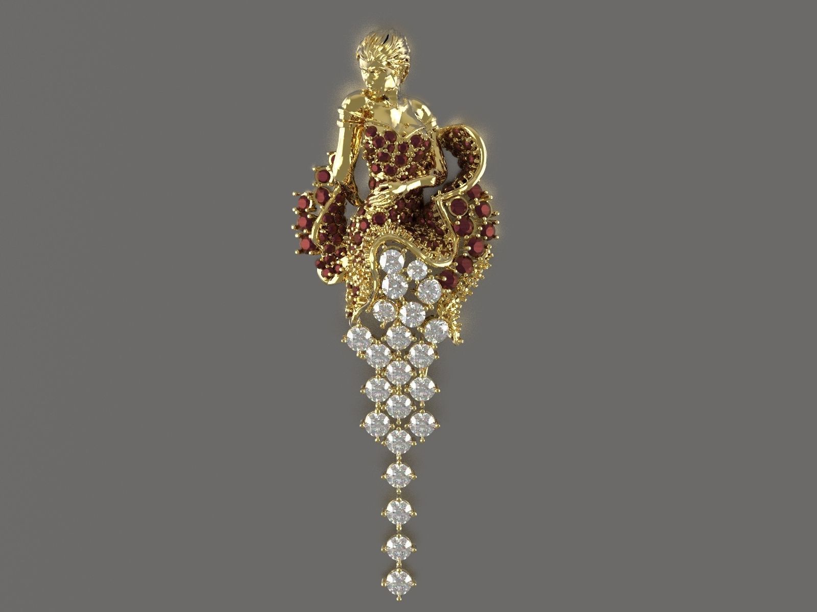PENDANT PASSION 3D print model_2