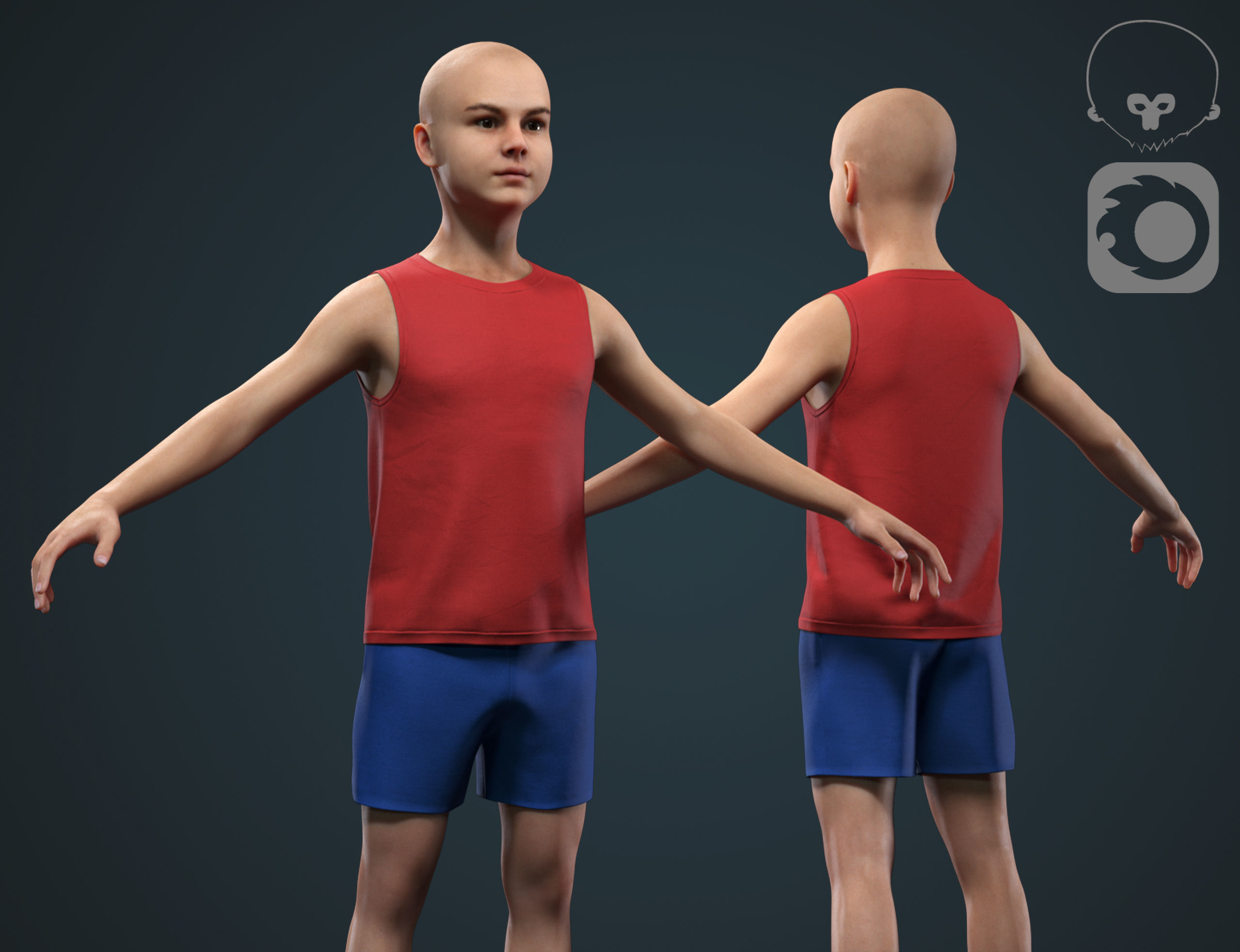 Different ages men pack 3D Model Collection_55