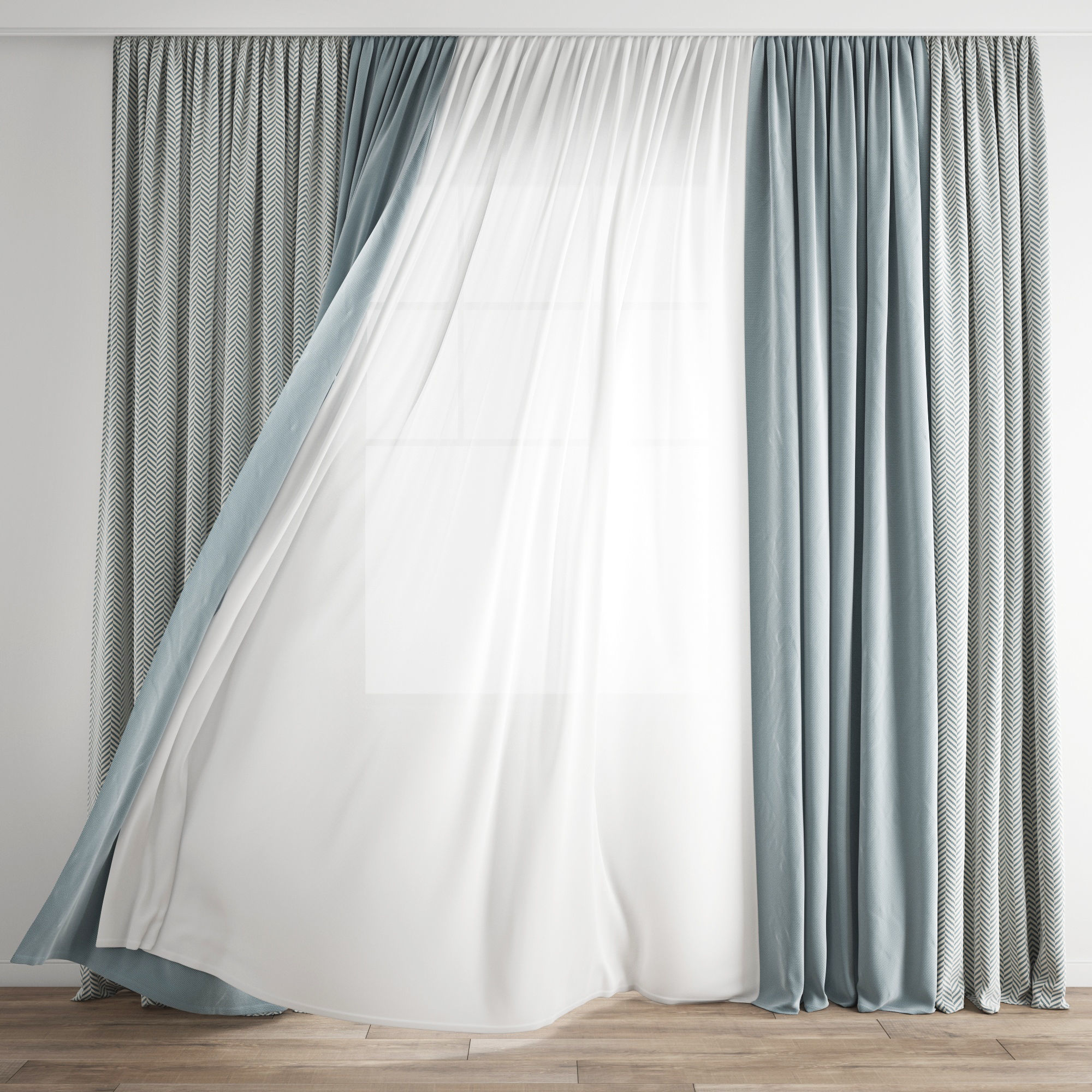 Curtain 267-Wind blowing effect 2 3D model_4