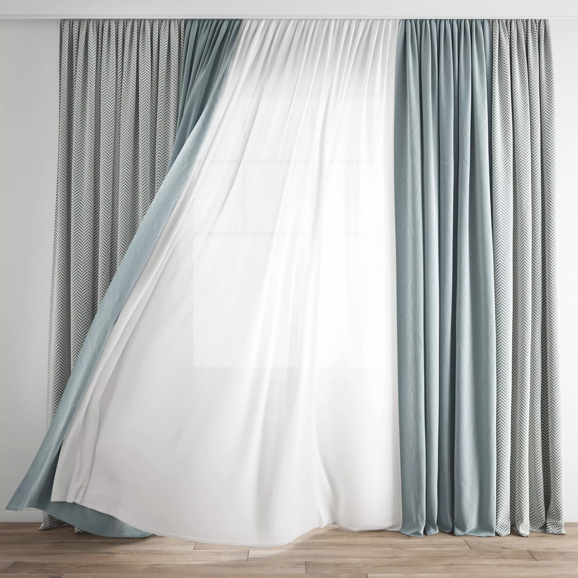 Curtain 267-Wind blowing effect 2 3D model_0