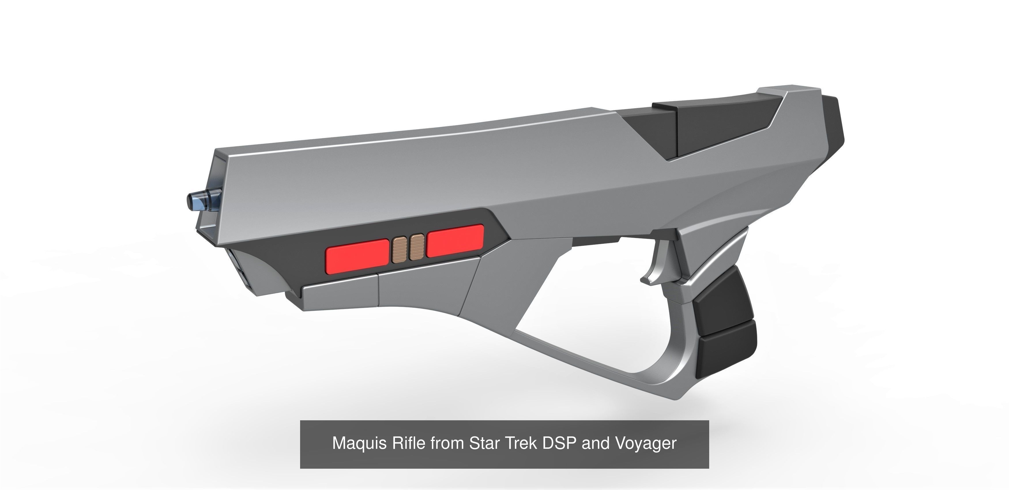 Maquis Blaster pistol and rifle 3D Model Collection_4