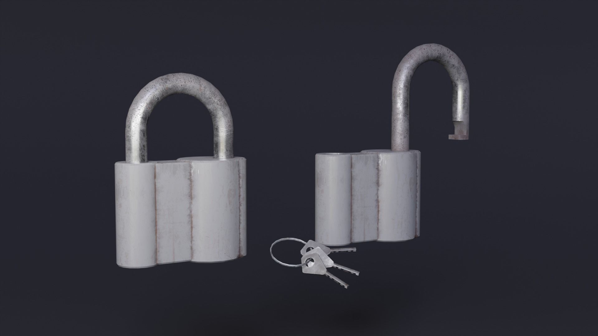 3D model Padlock VR / AR / lowpoly CGTrader
