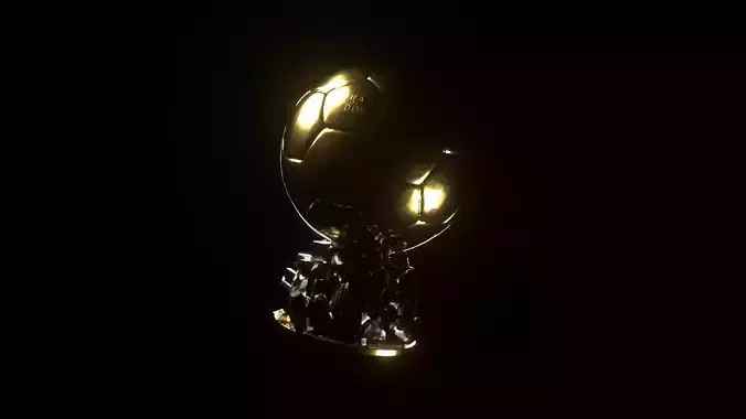 Balon Dor Trophy 3D model