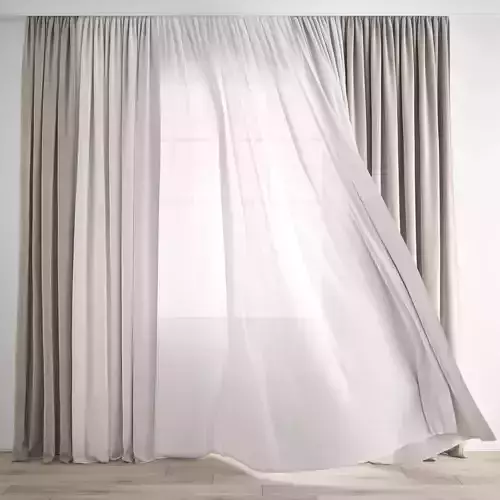 Curtain 266-Wind blowing effect 1