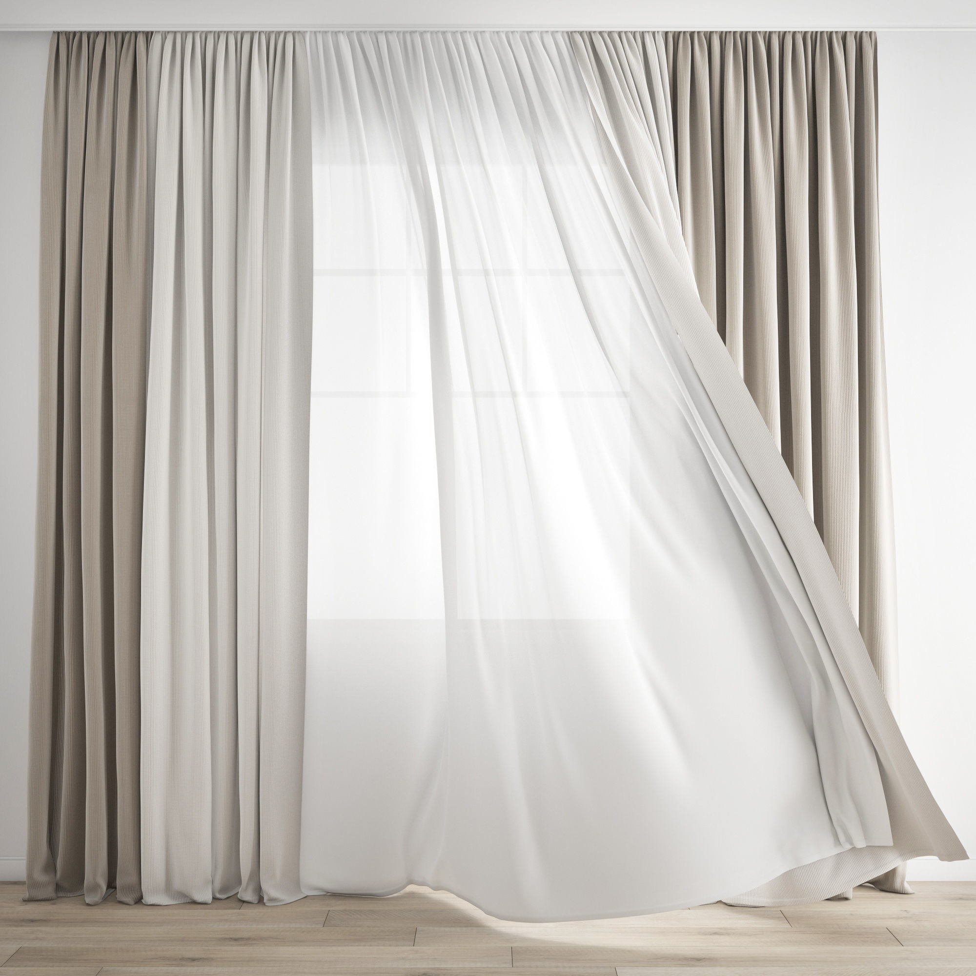 Curtain 266-Wind blowing effect 1 3D model_6
