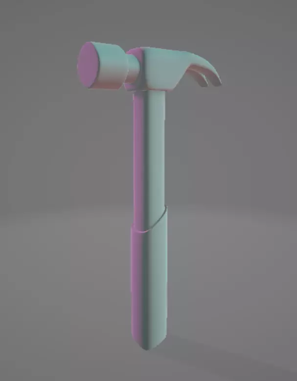 Hammer Free low-poly 3D model