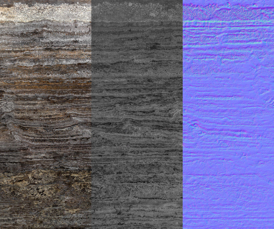 Seamless horizontal texture of brown travertine Texture_2