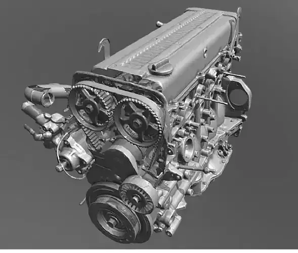 1jz engine 3D model