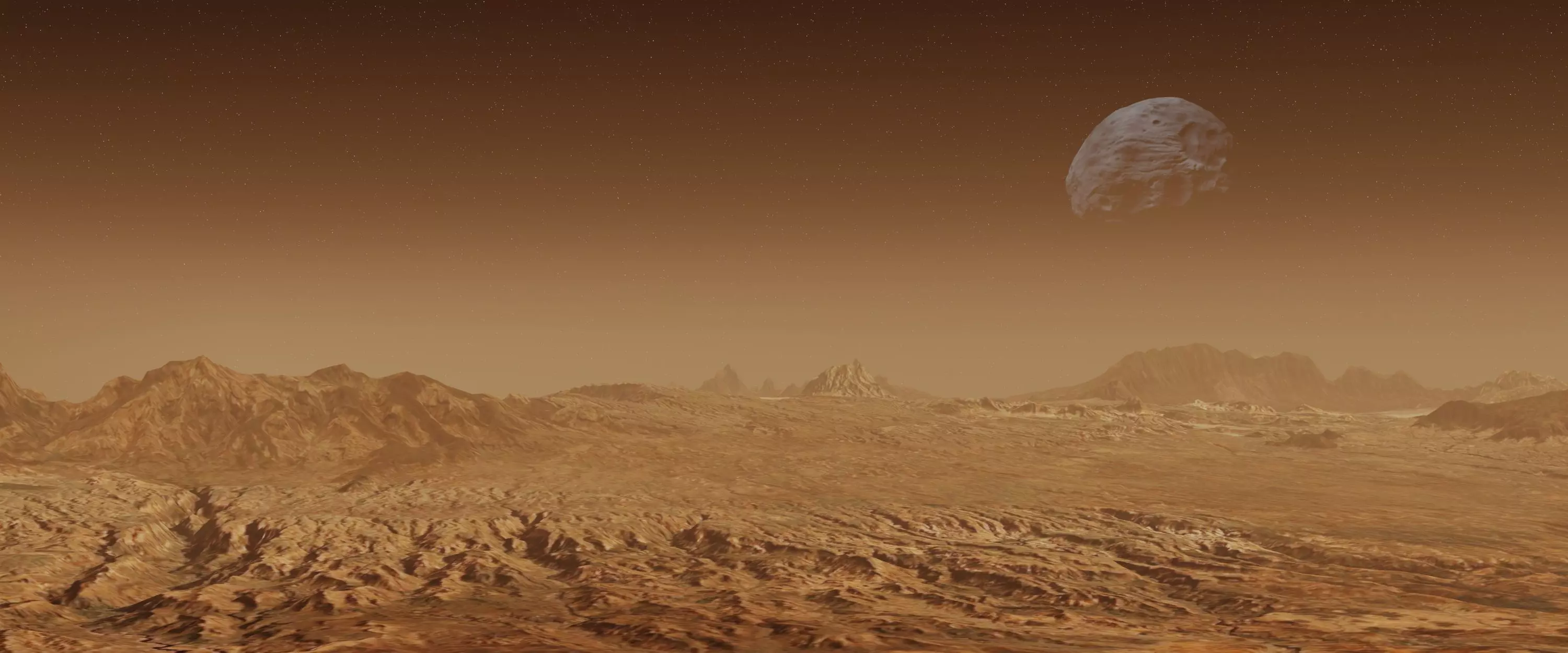Mars Alien Planet Sci-Fi Fantasy Scenery 3D model