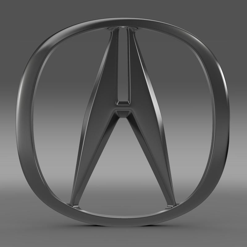 Acura logo 3D model_1