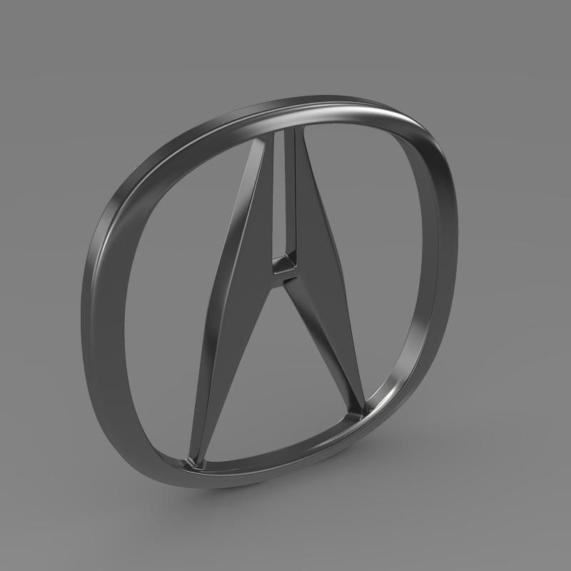 Acura logo 3D model_3