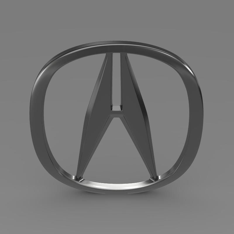 Acura logo 3D model_4