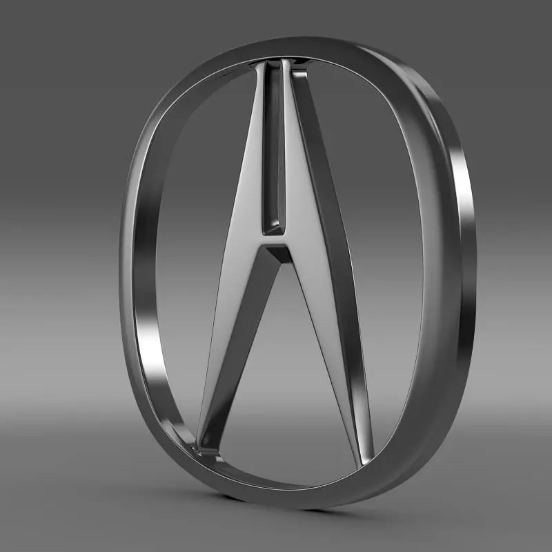 Acura logo 3D model_0