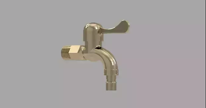 Tap 3D model brass spout faucet 3D model