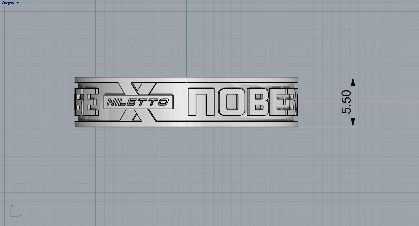 Ring Niletto  3D print model_6