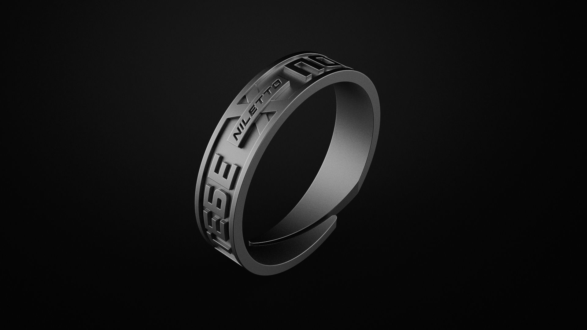 Ring Niletto  3D print model_2