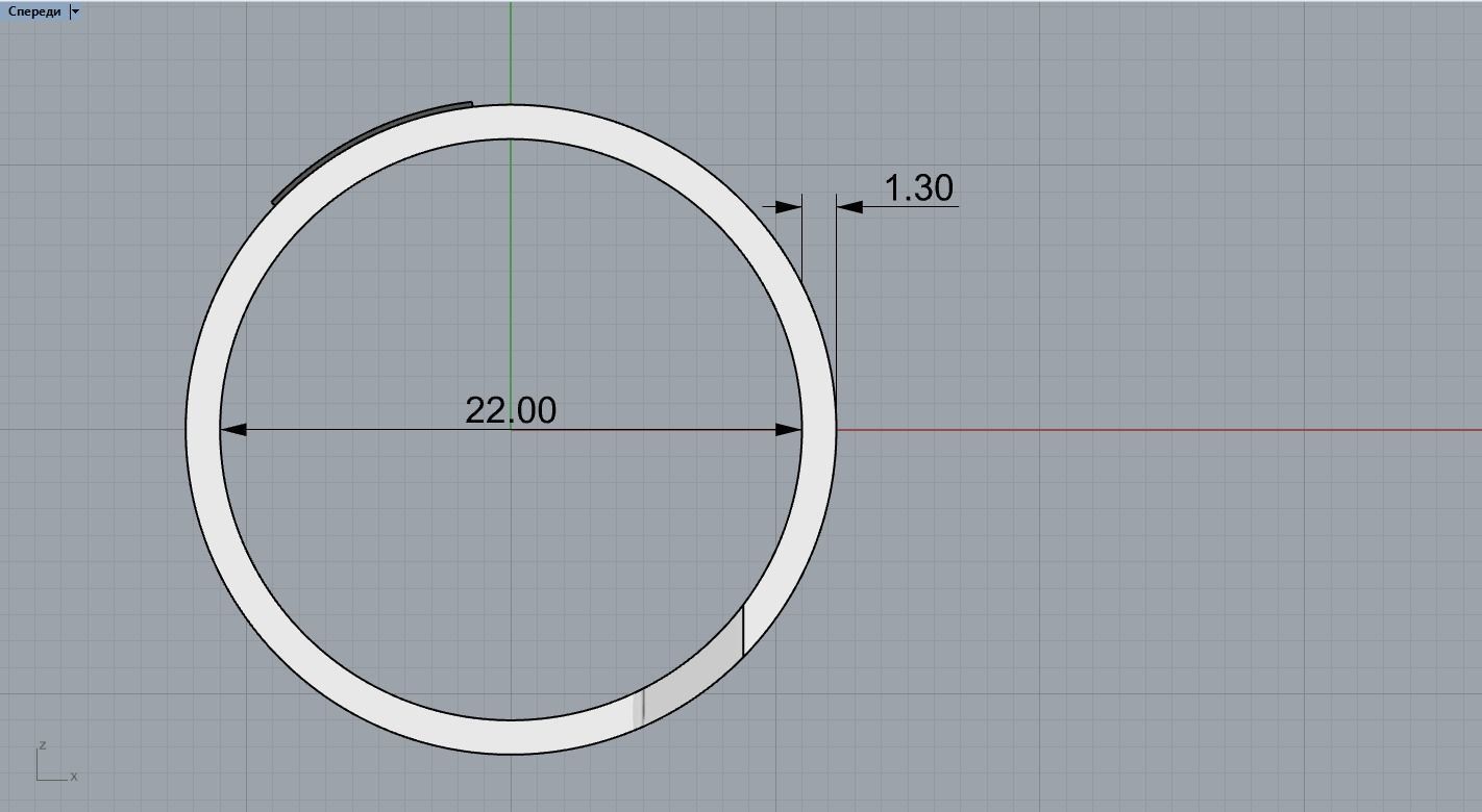 Ring Niletto  3D print model_4