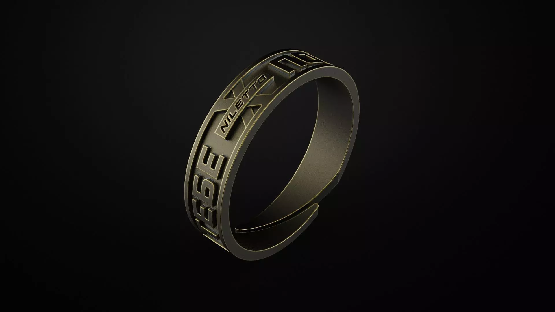 Ring Niletto  3D print model_0