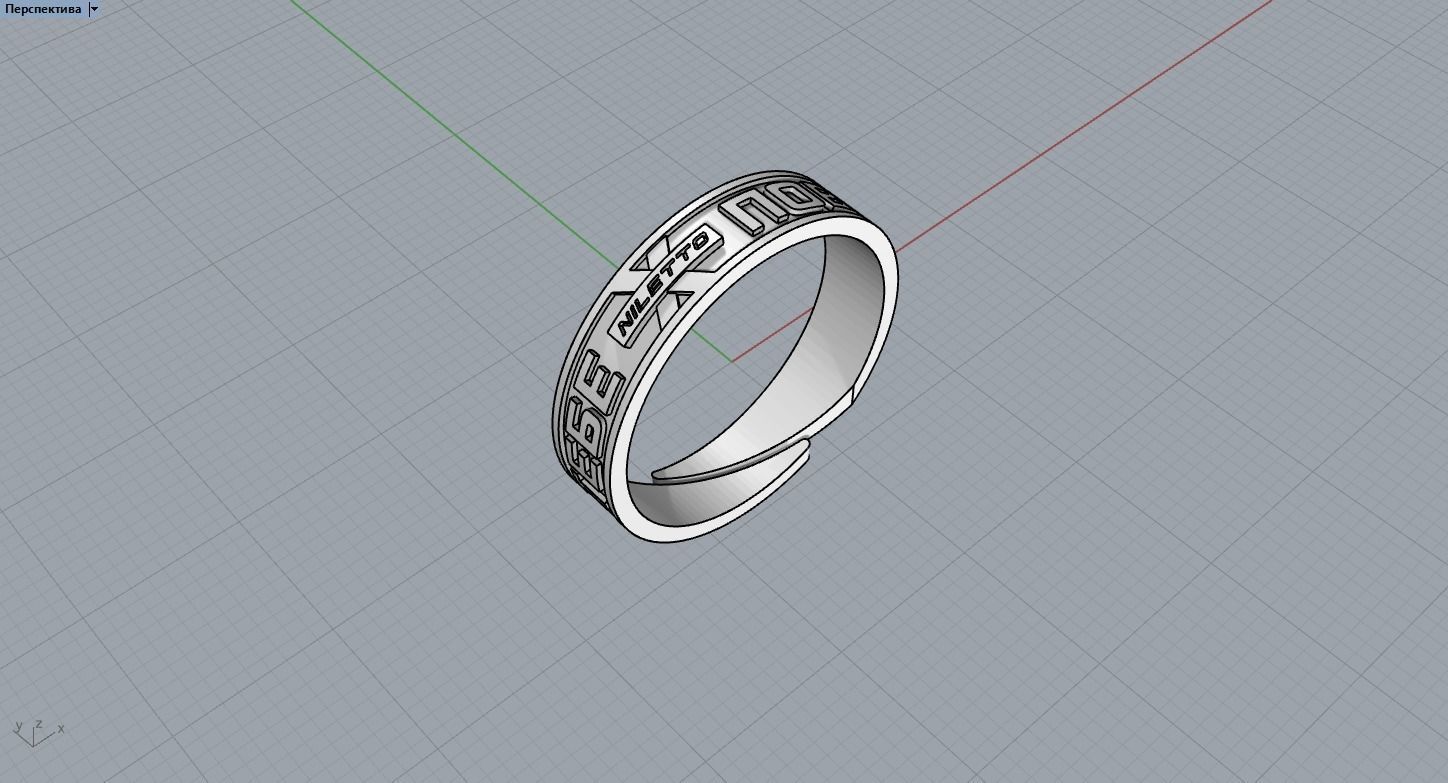 Ring Niletto  3D print model_5