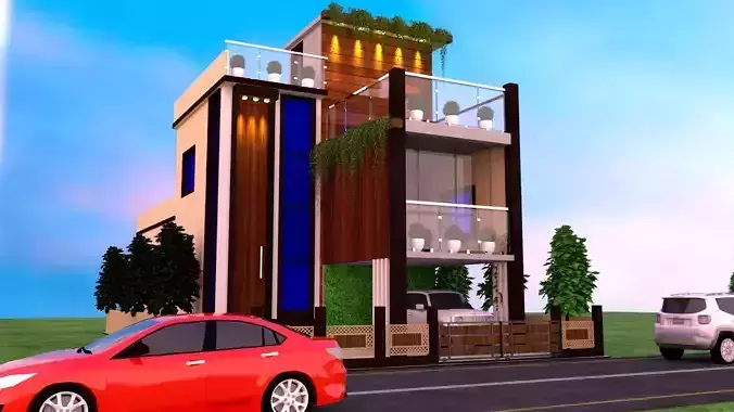 Bunglow Model house design in chennai