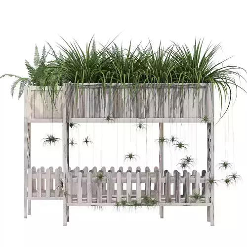 Raised planter box 2 3D model