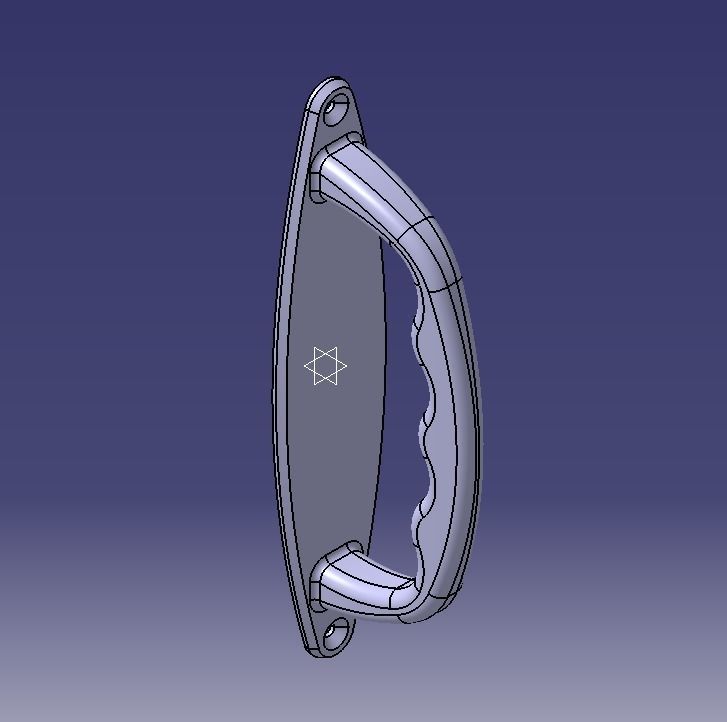 Door Handle 3D print model_3