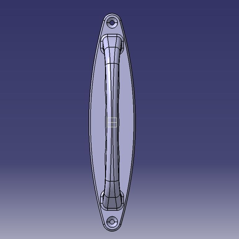 Door Handle 3D print model_7