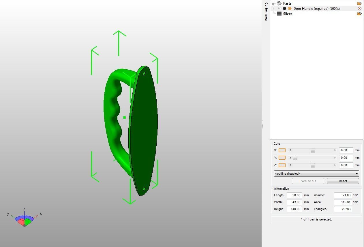 Door Handle 3D print model_13